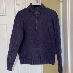 Polo By Ralph Lauren Quarter Zip Ribbed Sweater